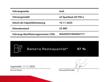 A3 Sportback 40 TFSI e NAVI virtual  PDC Advance