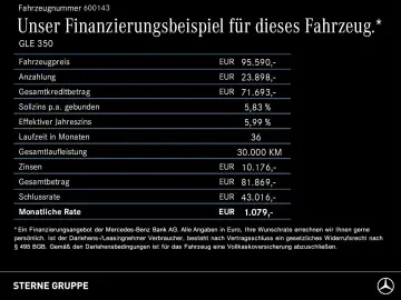 GLE 350 de 4M C AMG PANO 360  MBUX MLED BURM SHZ